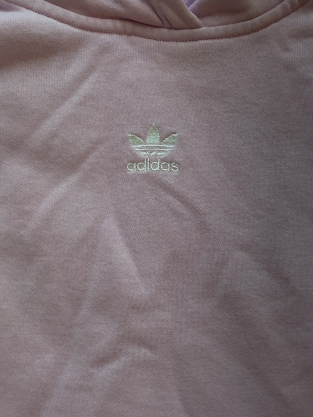 adidas Women's Light Pink Pullover Hoodie - Picture 4 of 4